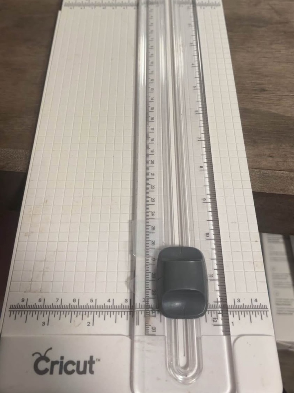 Cricut White Paper Trimmer with Gray Sliding Blade